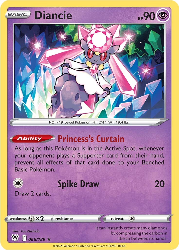 Diancie (068/189) [Sword & Shield: Astral Radiance] Pokémon