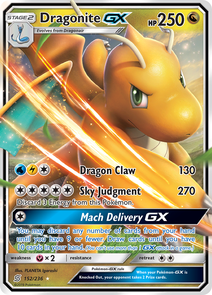 Dragonite GX (152/236) [Sun & Moon: Unified Minds] Pokémon