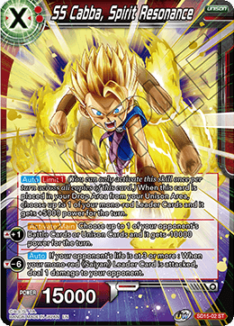 SS Cabba, Spirit Resonance (Starter Deck - Pride of the Saiyans) (SD15-02) [Cross Spirits] Dragon Ball Super