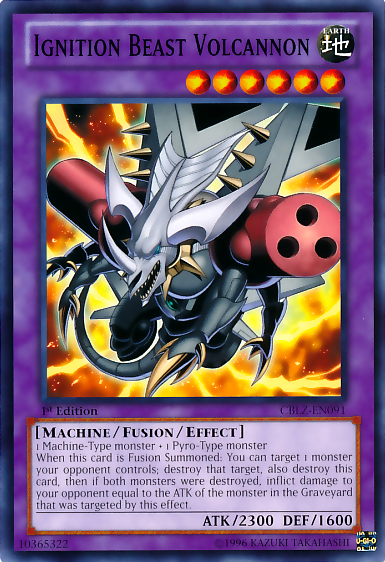 Ignition Beast Volcannon [CBLZ-EN091] Common Yu-Gi-Oh!