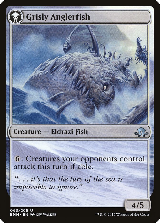 Grizzled Angler // Grisly Anglerfish [Eldritch Moon] Magic: The Gathering