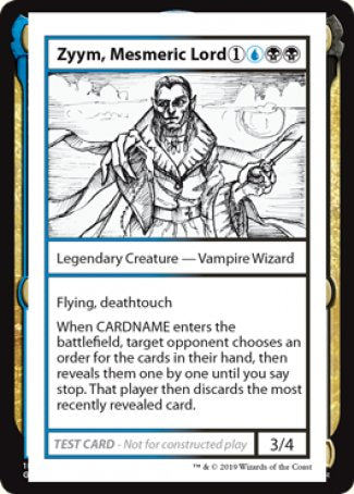 Zyym, Mesmeric Lord (2021 Edition) [Mystery Booster Playtest Cards] Magic: The Gathering