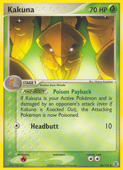 Kakuna (36/112) [EX: FireRed & LeafGreen] Pokémon