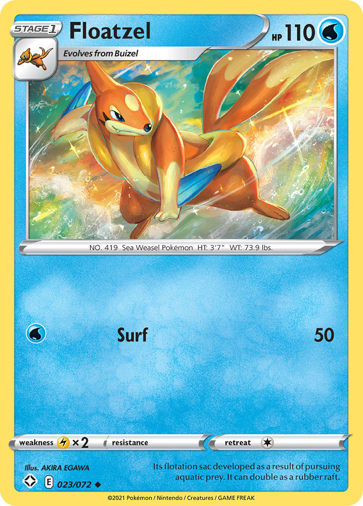 Floatzel (023/072) [Sword & Shield: Shining Fates] Pokémon