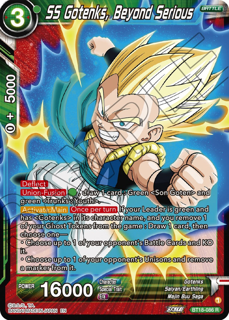 SS Gotenks, Beyond Serious (BT18-086) [Dawn of the Z-Legends] Dragon Ball Super