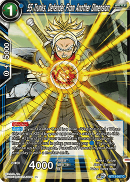 SS Trunks, Defender From Another Dimension (Common) (BT13-057) [Supreme Rivalry] Dragon Ball Super