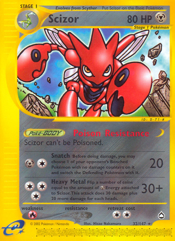 Scizor (32/147) [Aquapolis] Pokémon