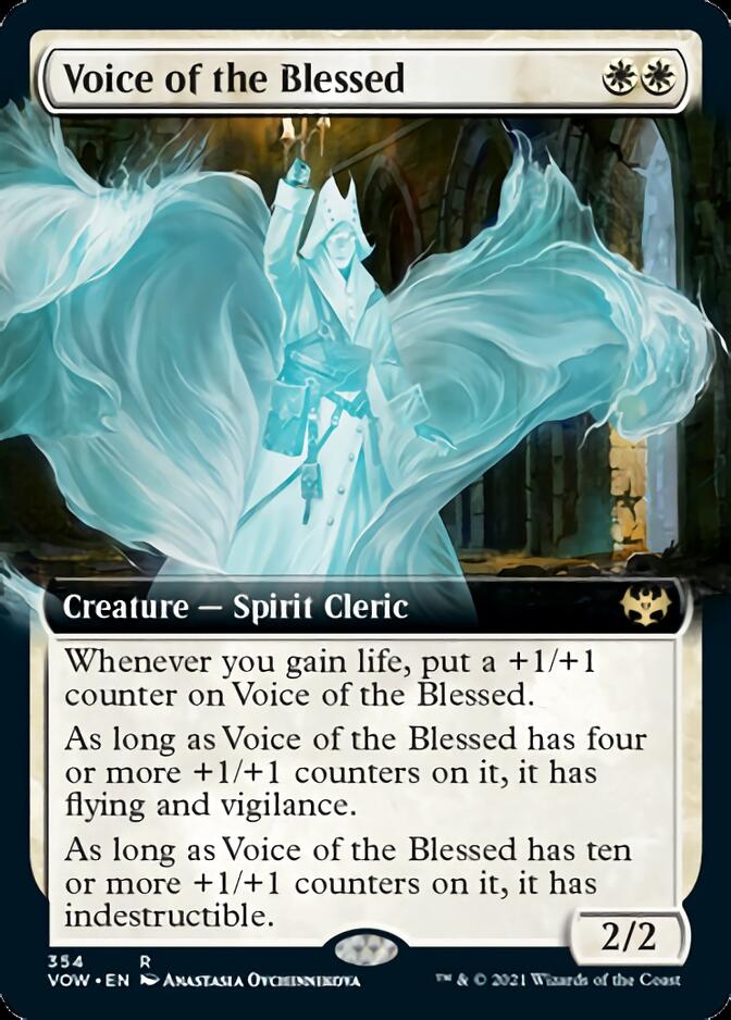 Voice of the Blessed (Extended Art) [Innistrad: Crimson Vow] Magic: The Gathering