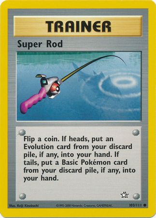 Super Rod (103/111) [Neo Genesis Unlimited] Pokémon