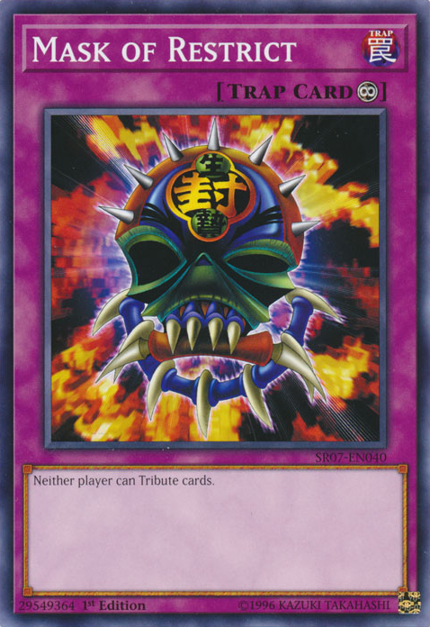 Mask of Restrict [SR07-EN040] Common Yu-Gi-Oh!