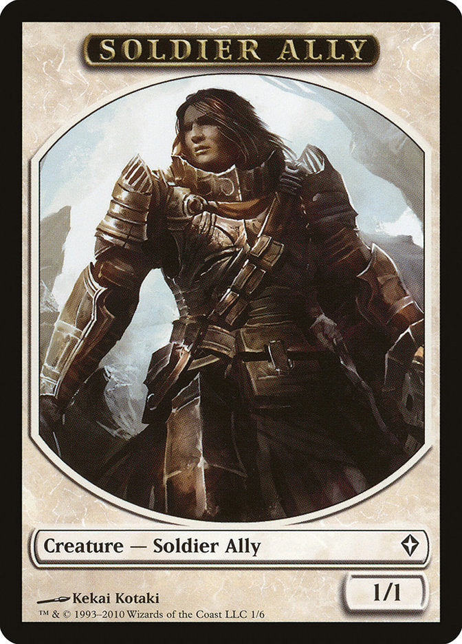 Soldier Ally Token [Worldwake Tokens] Magic: The Gathering