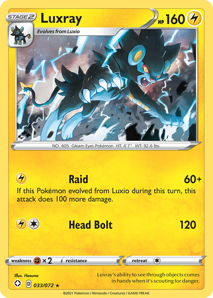 Luxray (033/072) [Sword & Shield: Shining Fates] Pokémon