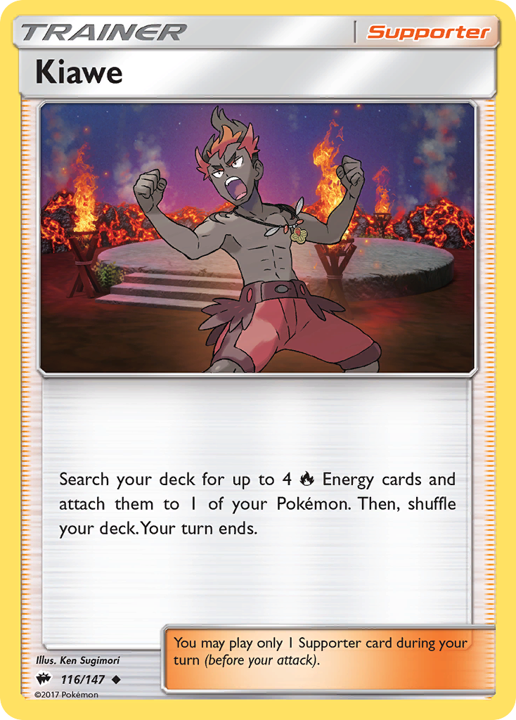 Kiawe (116/147) [Sun & Moon: Burning Shadows] Pokémon