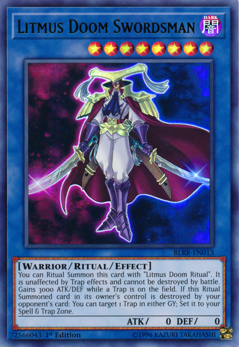 Litmus Doom Swordsman [BLRR-EN013] Ultra Rare Yu-Gi-Oh!