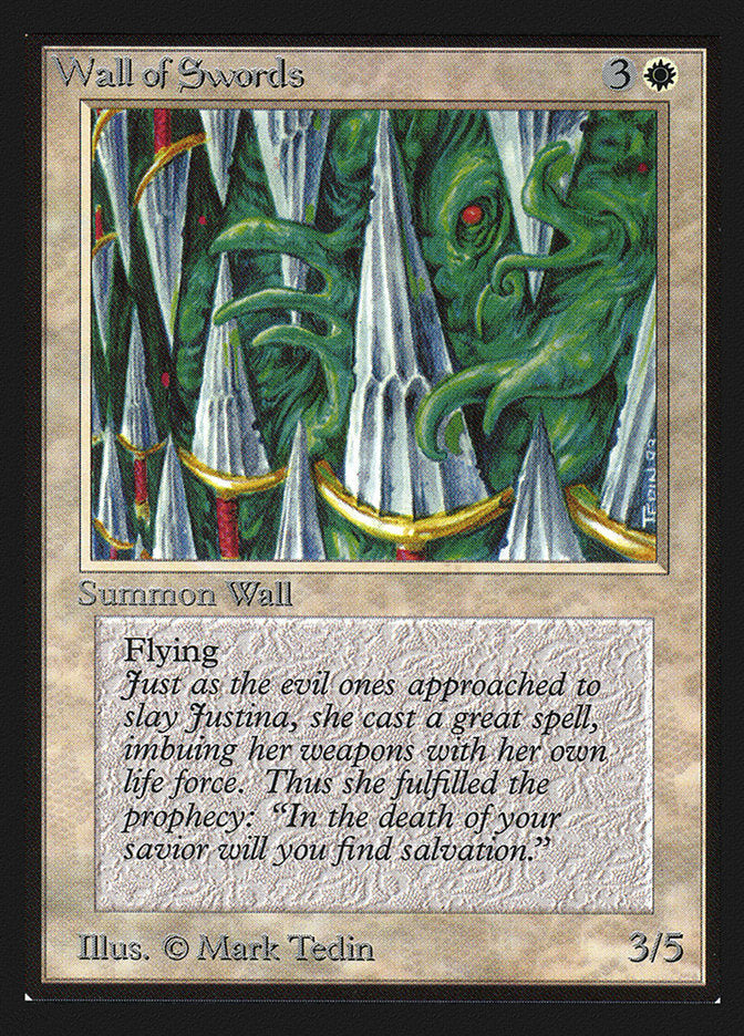 Wall of Swords [Collectors' Edition] Magic: The Gathering