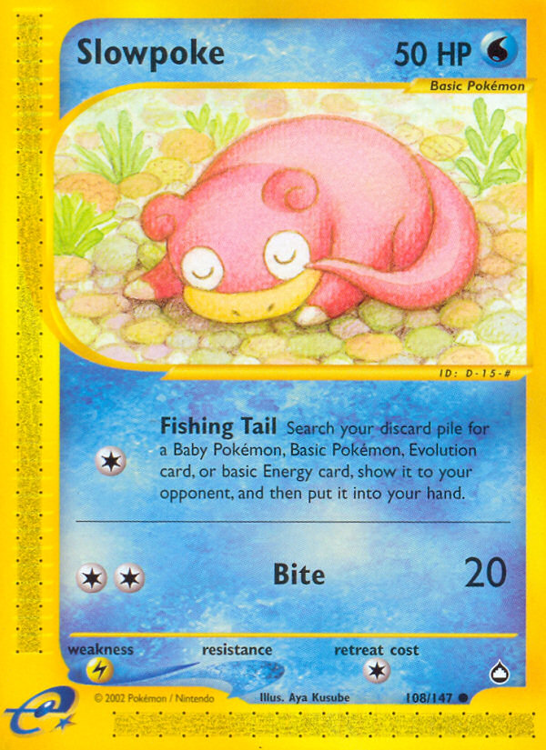 Slowpoke (108/147) [Aquapolis] Pokémon