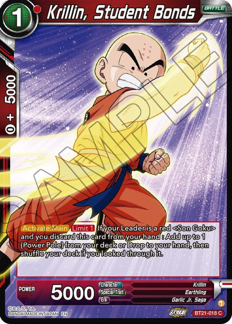 Krillin, Student Bonds (BT21-018) [Wild Resurgence] Dragon Ball Super