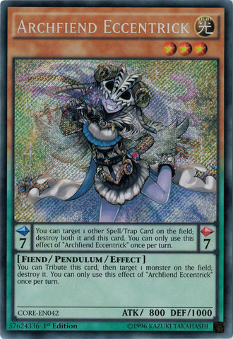 Archfiend Eccentrick [CORE-EN042] Secret Rare Yu-Gi-Oh!