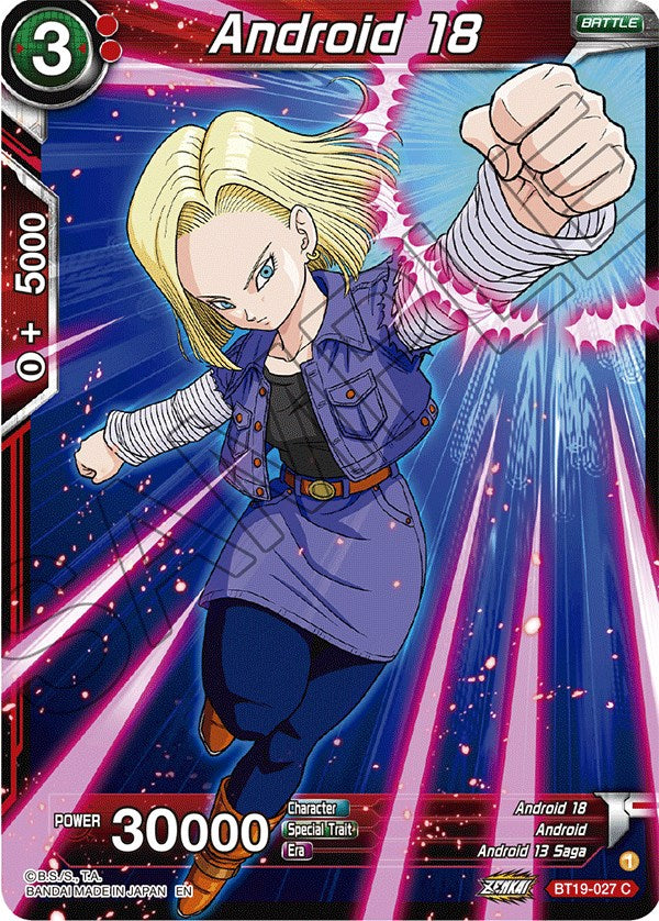 Android 18 (BT19-027) [Fighter's Ambition] Dragon Ball Super