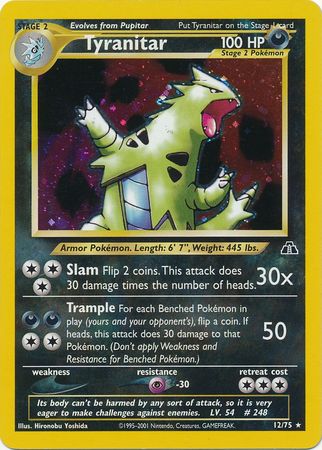 Tyranitar (12/75) [Neo Discovery Unlimited] Pokémon