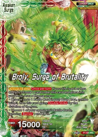 Broly // Broly, Surge of Brutality (P-181) [Mythic Booster] Dragon Ball Super