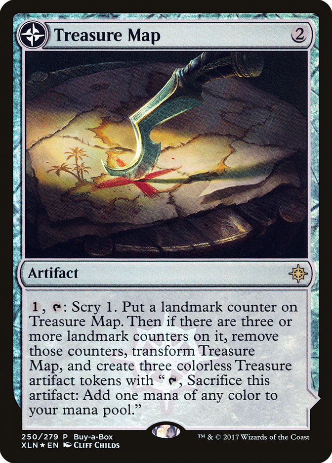 Treasure Map // Treasure Cove (Buy-A-Box) [Ixalan Treasure Chest] Magic: The Gathering