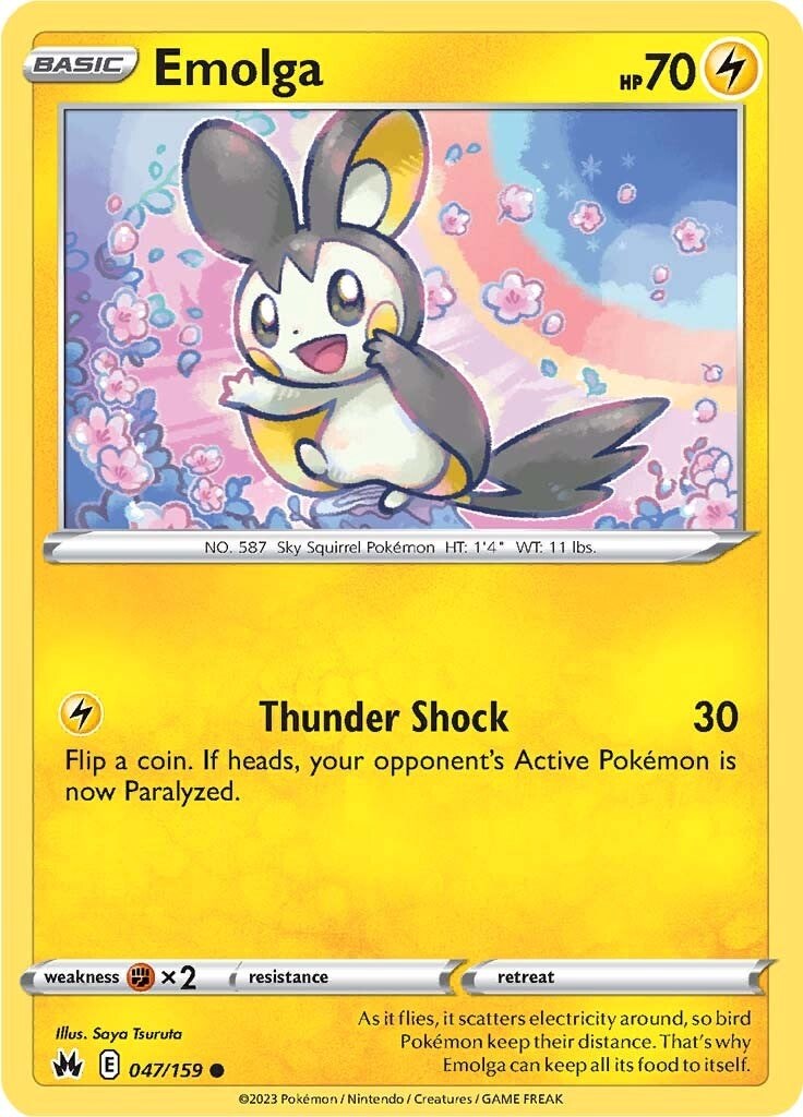 Emolga (047/159) [Sword & Shield: Crown Zenith] Pokémon