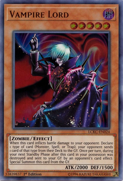 Vampire Lord [LCKC-EN024] Ultra Rare Yu-Gi-Oh!