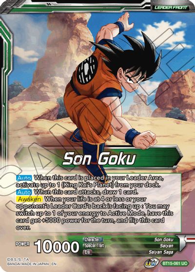 Son Goku // Son Goku, Destined Confrontation (BT15-061) [Saiyan Showdown] Dragon Ball Super