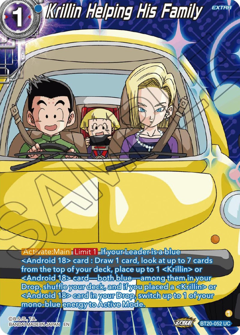 Krillin Helping His Family (Silver Foil) (BT20-052) [Power Absorbed] Dragon Ball Super