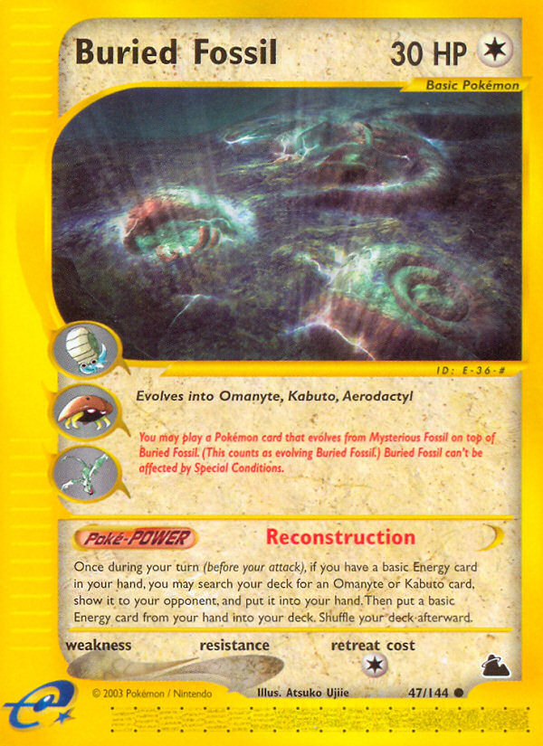 Buried Fossil (47/144) [Skyridge] Pokémon