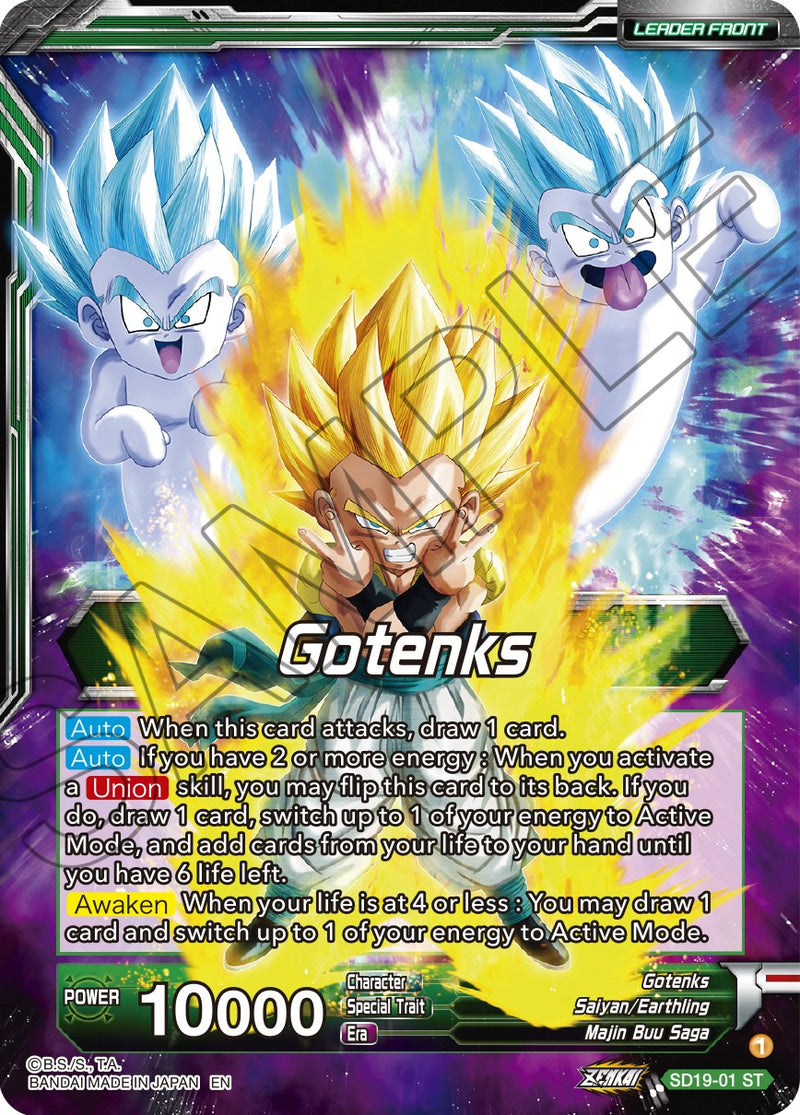 Gotenks // SS3 Gotenks, Extravagant Assault Returns (SD19-01) [Dawn of the Z-Legends] Dragon Ball Super