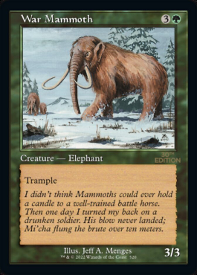 War Mammoth (Retro) [30th Anniversary Edition] Magic: The Gathering