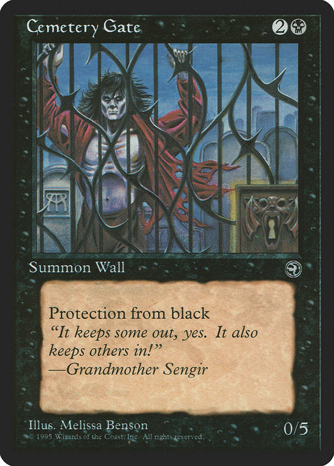 Cemetery Gate (Grandmother Sengir Flavor Text) [Homelands] Magic: The Gathering