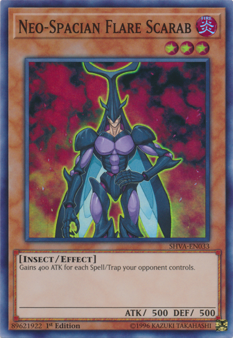 Neo-Spacian Flare Scarab [SHVA-EN033] Super Rare Yu-Gi-Oh!