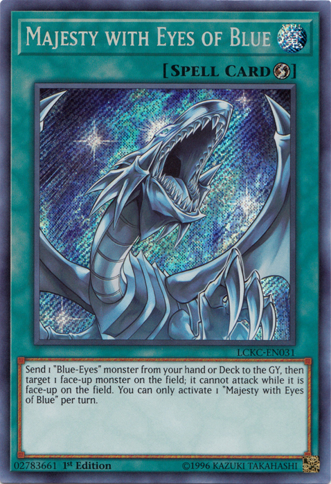 Majesty with Eyes of Blue [LCKC-EN031] Secret Rare Yu-Gi-Oh!