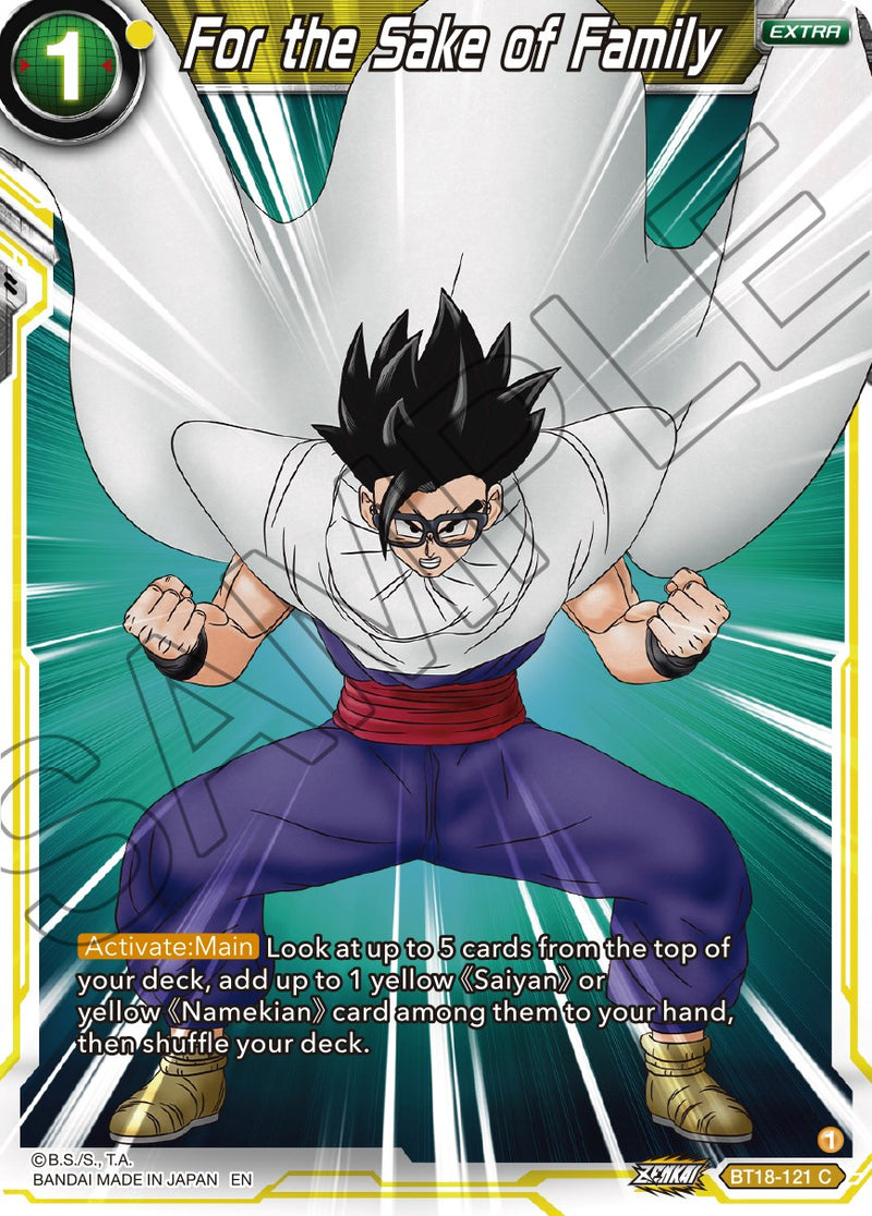 For the Sake of Family (BT18-121) [Dawn of the Z-Legends] Dragon Ball Super