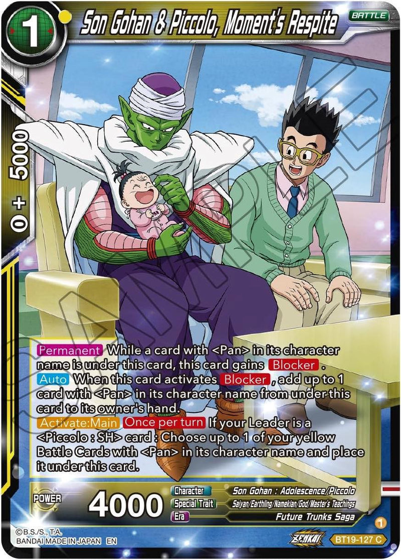 Son Gohan & Piccolo, Moment's Respite (BT19-127) [Fighter's Ambition] Dragon Ball Super