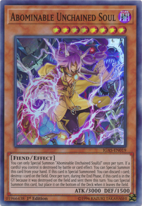 Abominable Unchained Soul [IGAS-EN019] Super Rare Yu-Gi-Oh!