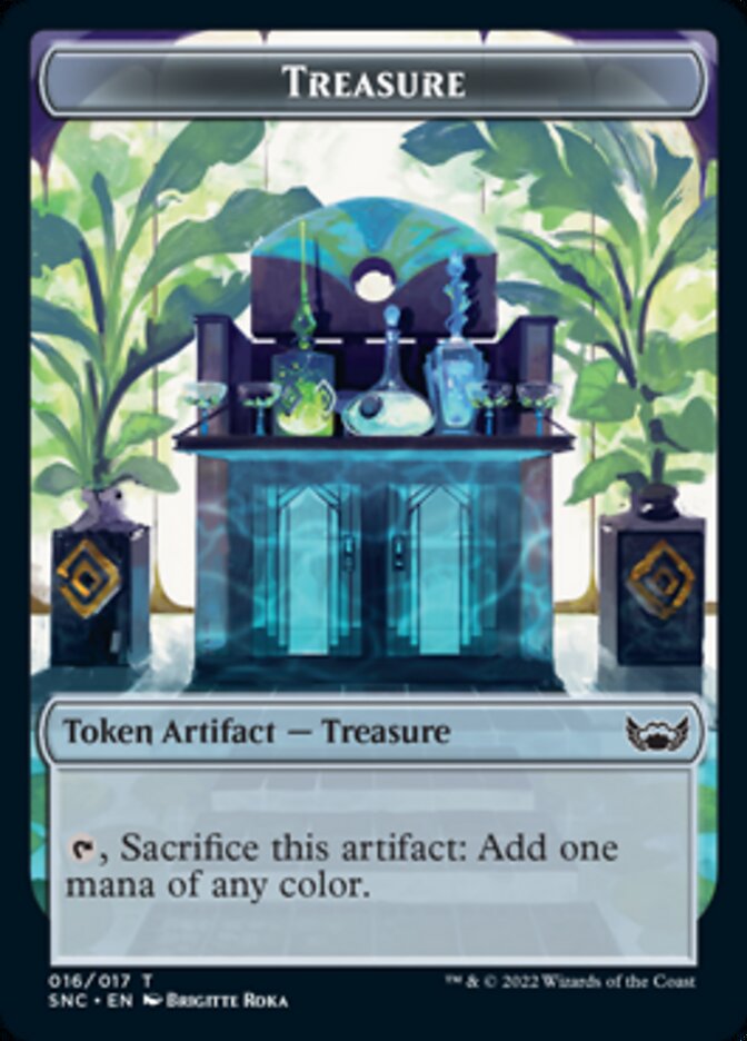 Treasure Token (016) [Streets of New Capenna Tokens] Magic: The Gathering
