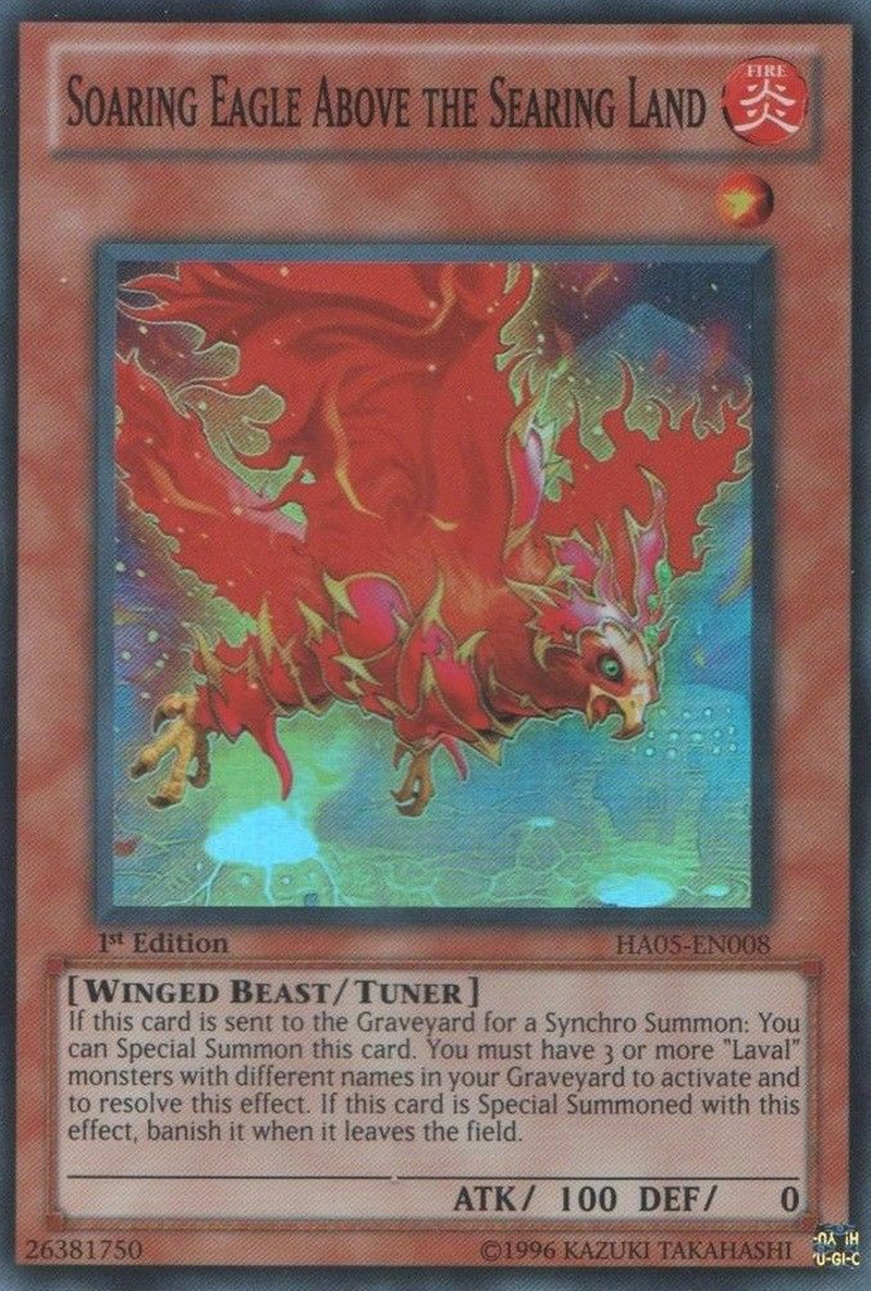 Soaring Eagle Above the Searing Land [HA05-EN008] Super Rare Yu-Gi-Oh!