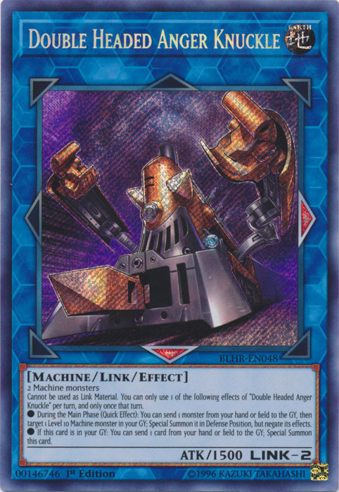 Double Headed Anger Knuckle [BLHR-EN048] Secret Rare Yu-Gi-Oh!