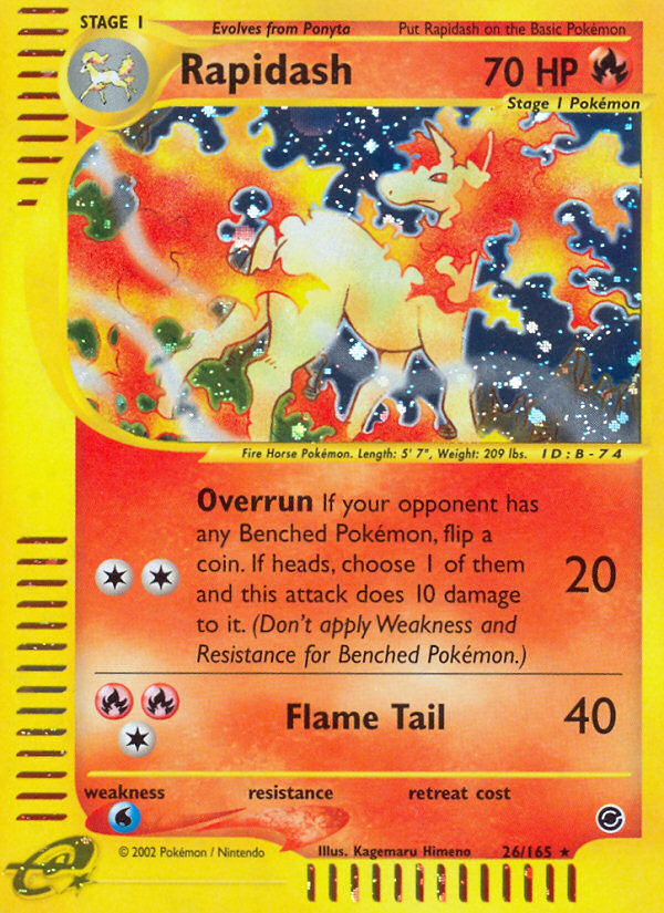 Rapidash (26/165) [Expedition: Base Set] Pokémon