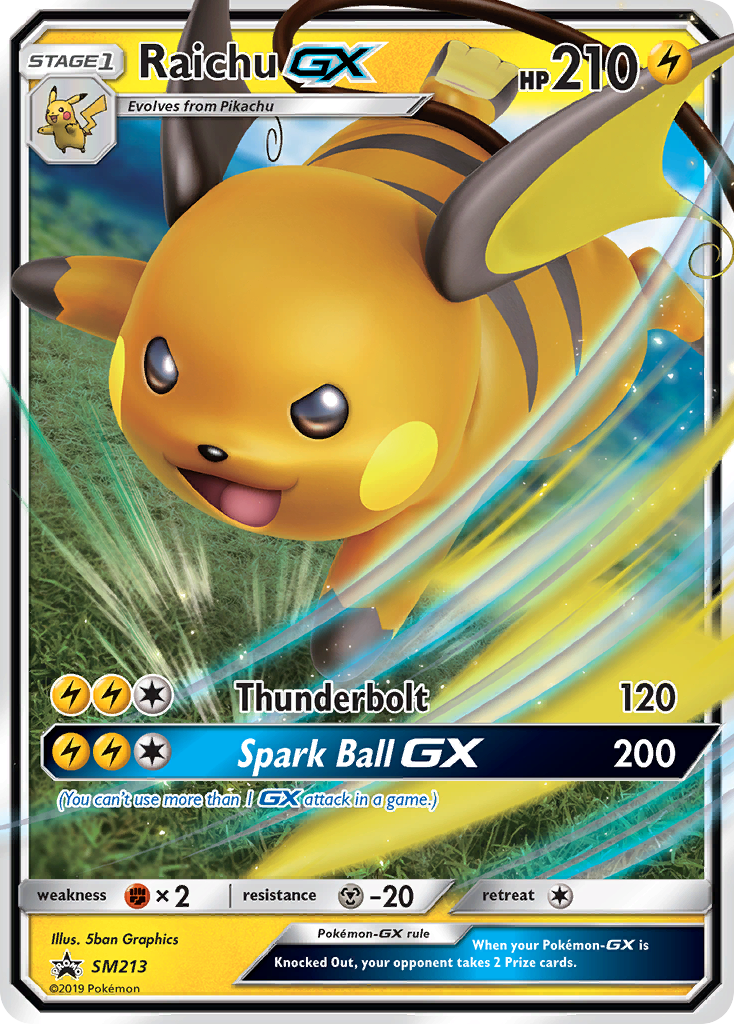 Raichu GX (SM213) [Sun & Moon: Black Star Promos] Pokémon