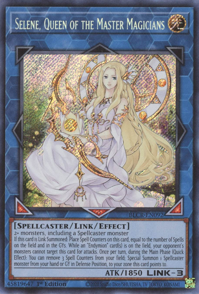 Selene, Queen of the Master Magicians [BLCR-EN092] Secret Rare Yu-Gi-Oh!