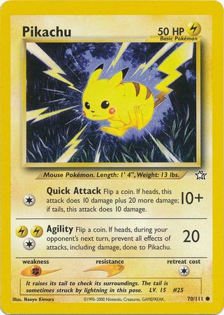 Pikachu (70/111) [Neo Genesis Unlimited] Pokémon