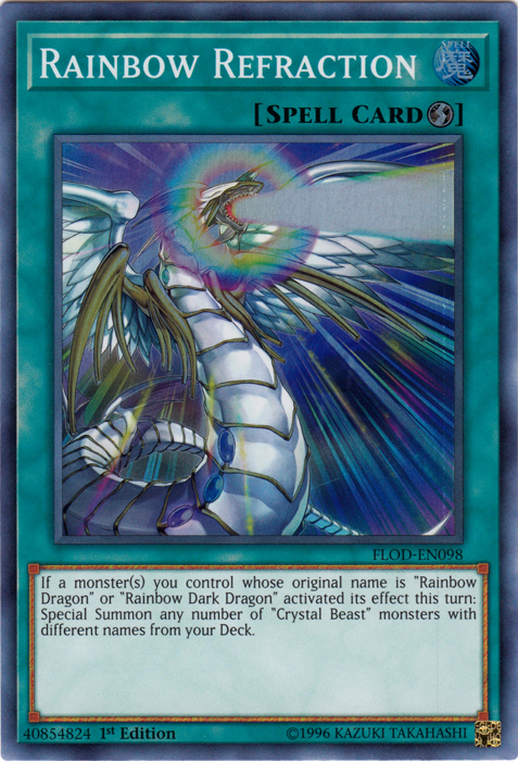 Rainbow Refraction [FLOD-EN098] Super Rare Yu-Gi-Oh!