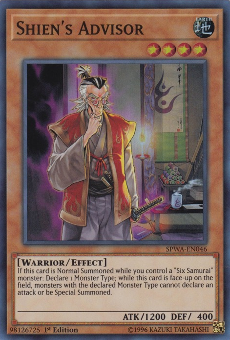 Shien's Advisor [SPWA-EN046] Super Rare Yu-Gi-Oh!