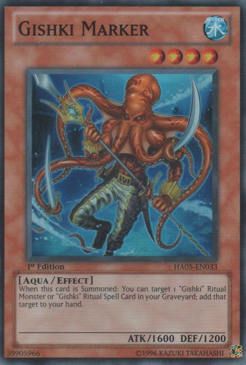 Gishki Marker [HA05-EN033] Super Rare Yu-Gi-Oh!