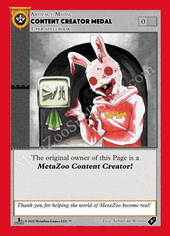 Content Creator Medal [Medals] Metazoo